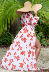 Alternative view of Janelle Sheer Cover-Up (Floral)