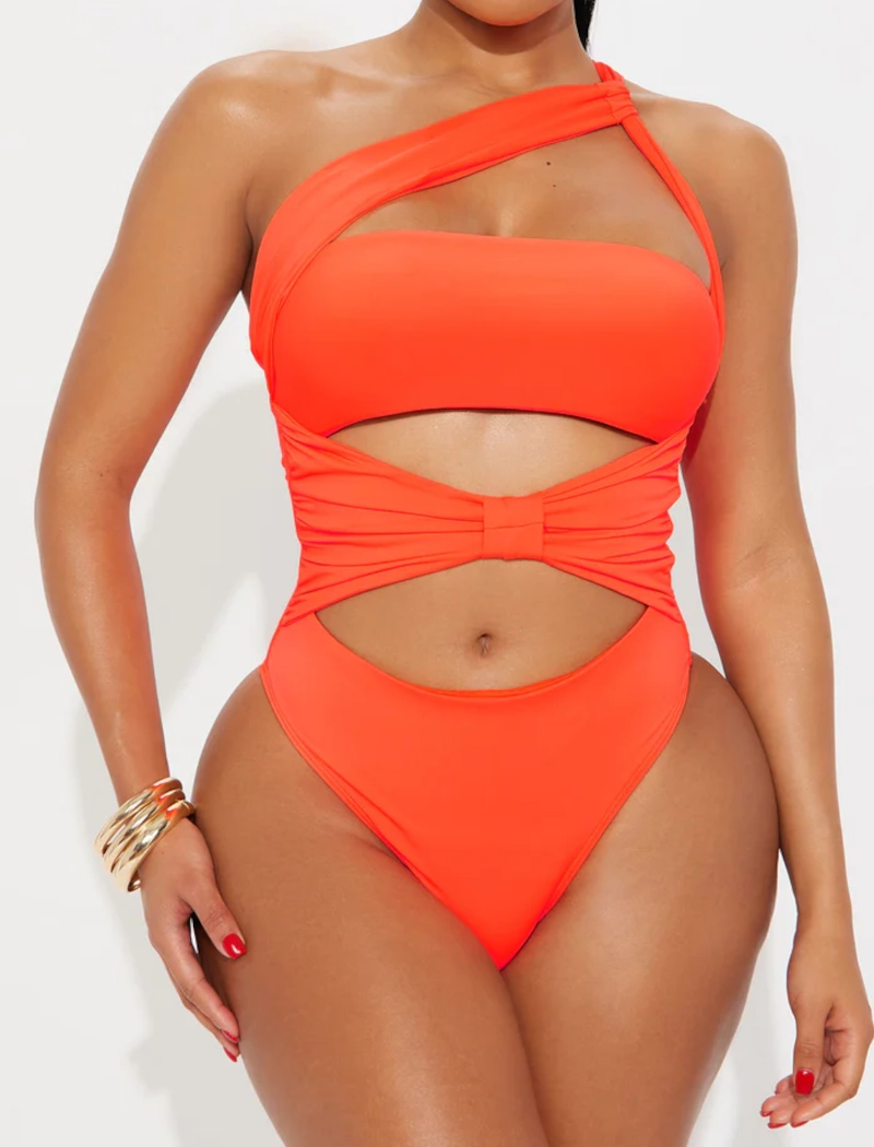 Gia One Shoulder Cutout One Piece Swimsuit